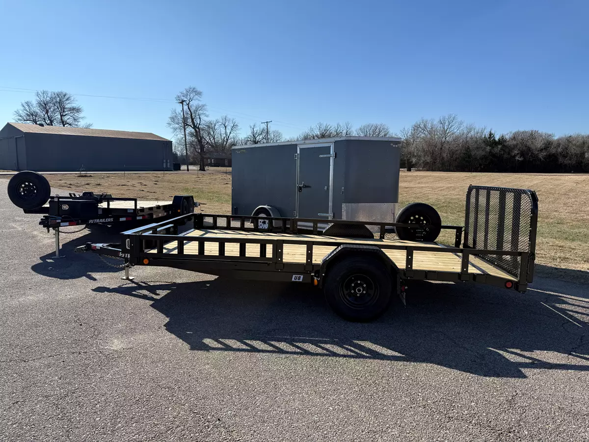 Utility trailer on rental yard